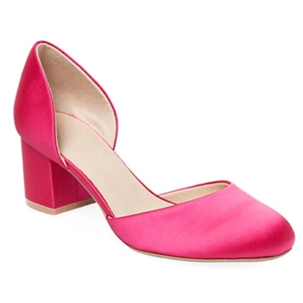 Alex + Alex Maria Satin Block Heel D’Orsay